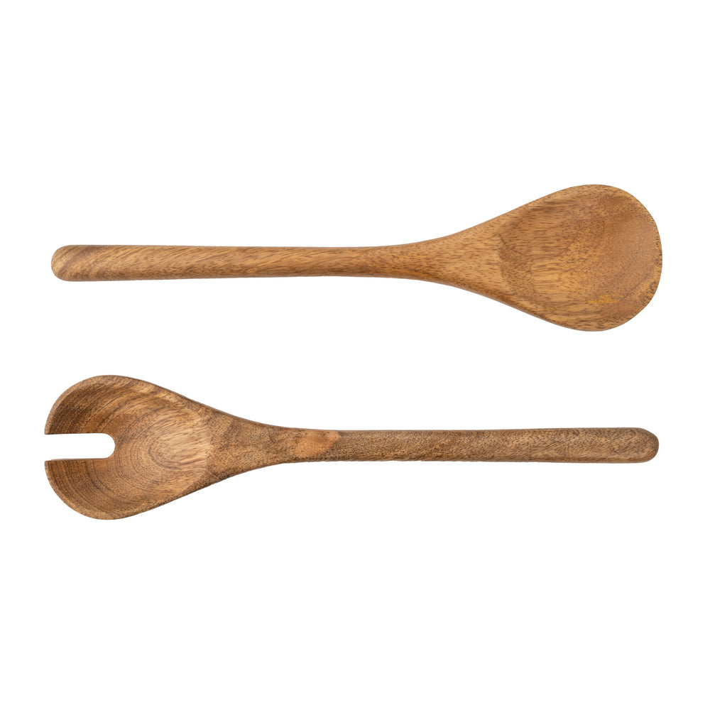 Jamie Oliver Big Love Serving Spoon Set, Mango Wood, Set of 2 image 1