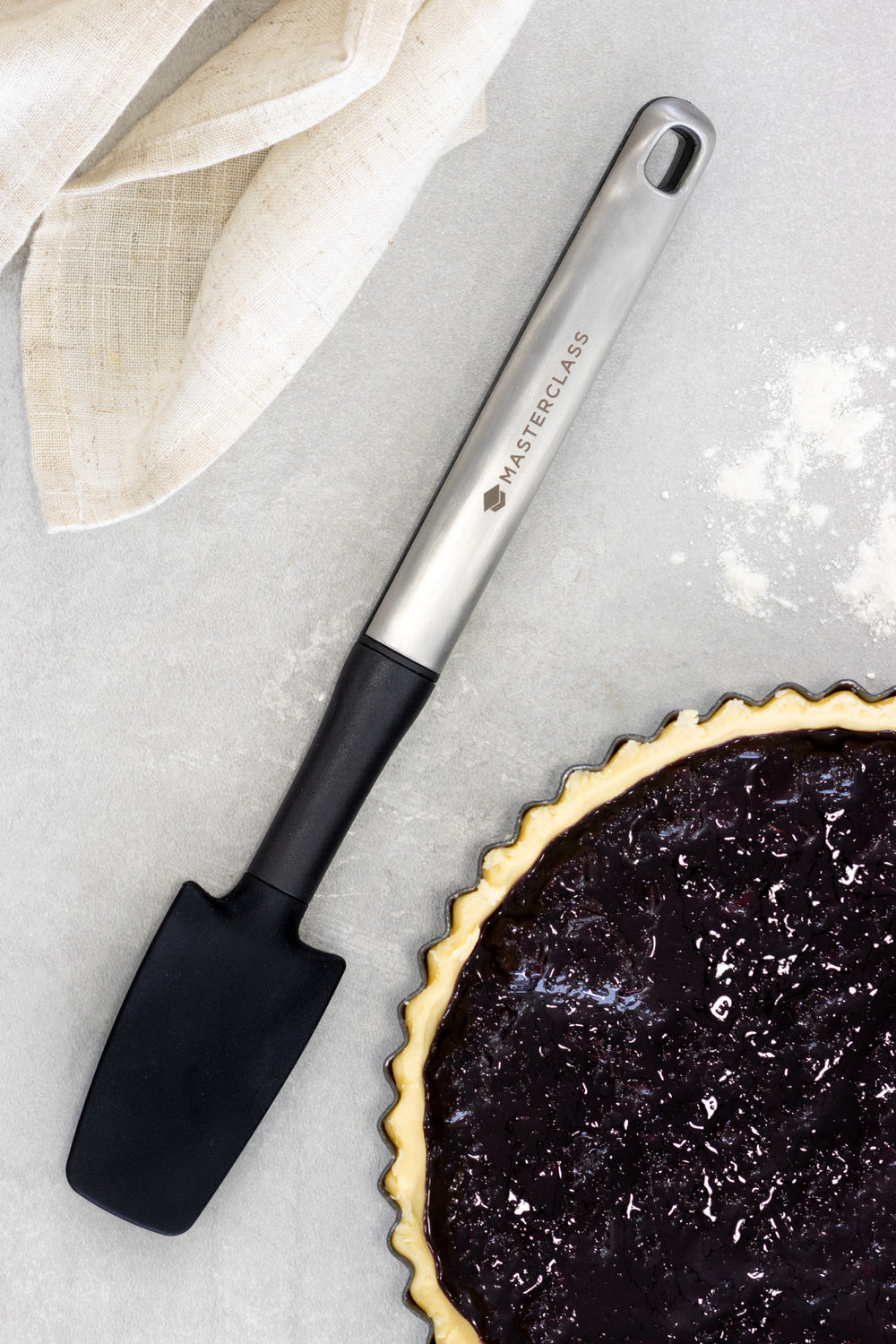 MasterClass Soft Grip Stainless Steel Jar Spatula - 28 cm