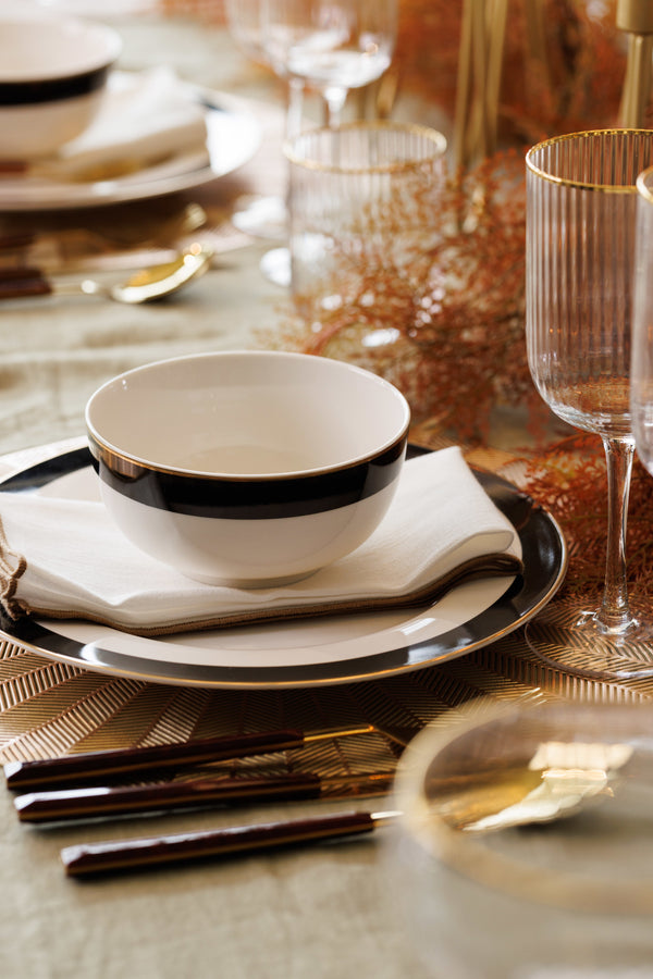 Mikasa Luxe Deco 4-Piece China Dinner Plate Set, 27.5cm image 4