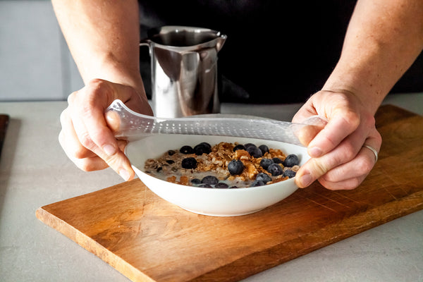 MasterClass Set of 4 Silicone Stretch Lids - Reusable Eco-Friendly Cling Film Alternatives image 7