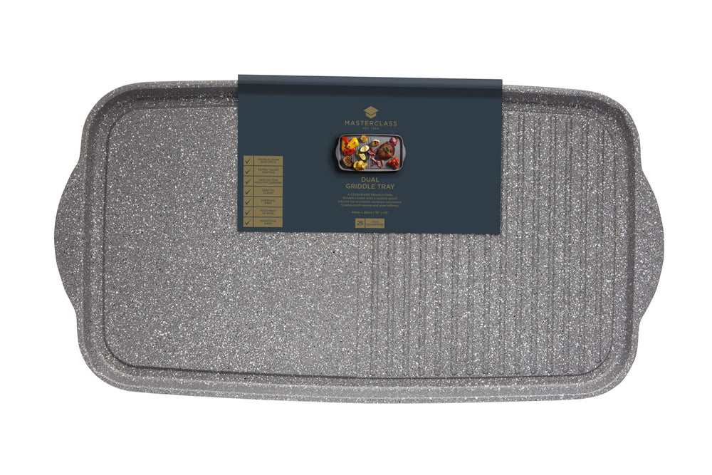 MasterClass Cast Aluminium Dual Griddle Tray, 51cm