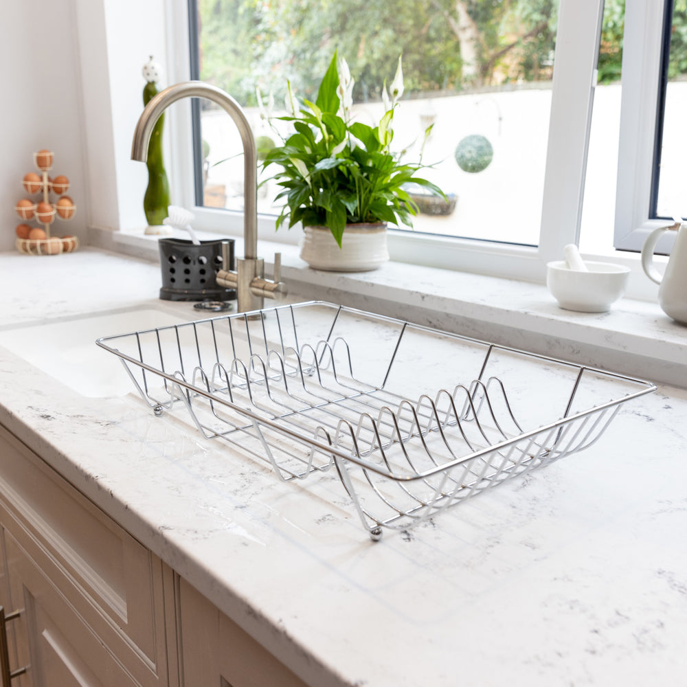 KitchenCraft Chrome Plated Large Wire Dish Drainer