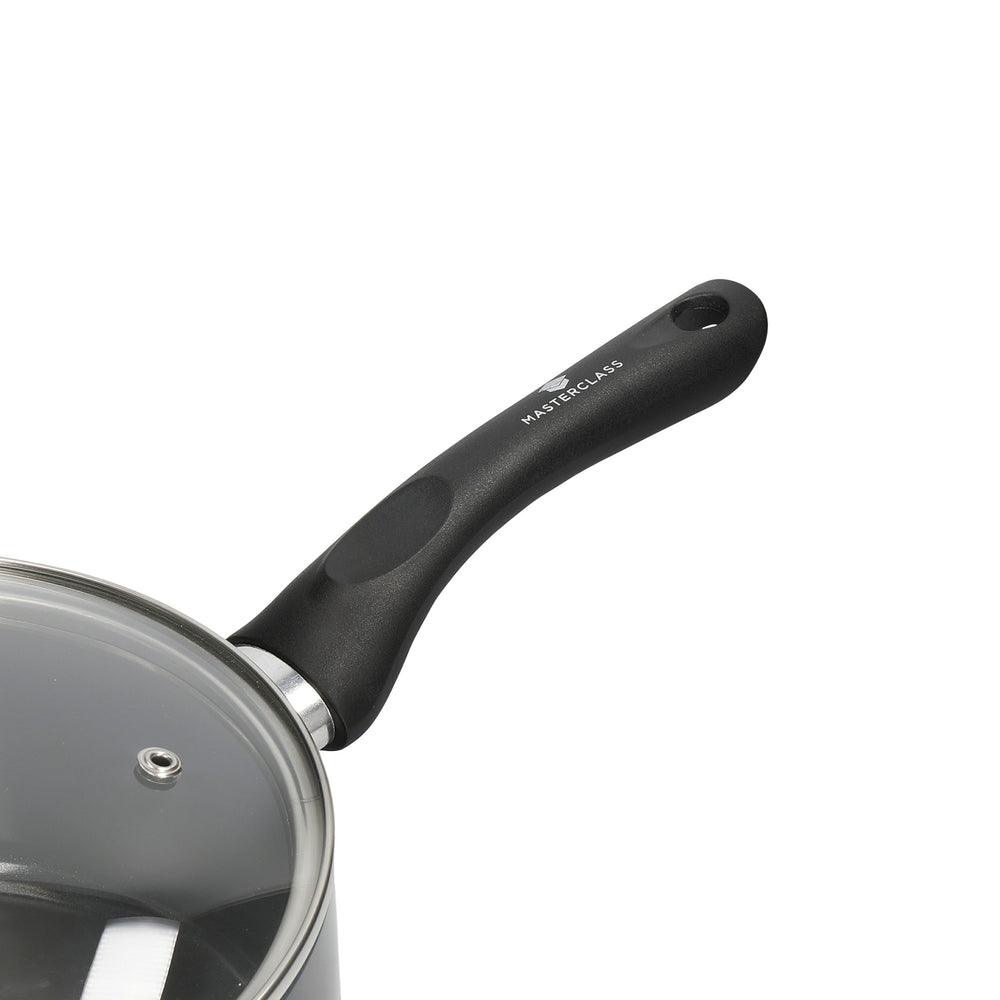MasterClass Can-to-Pan 20cm Ceramic Non-Stick Saucepan with Lid, Recycled Aluminium