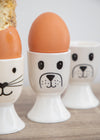 KitchenCraft Cat and Dog Egg Cup Set - Porcelain, 4 Pieces image 5