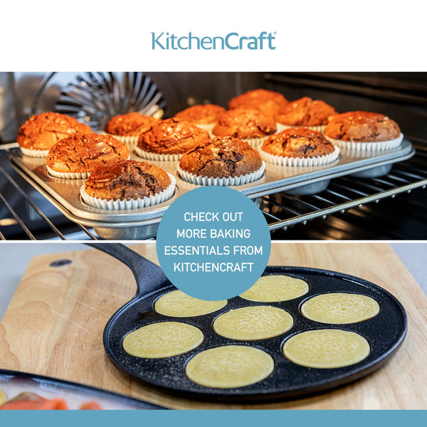 KitchenCraft Cast Iron 27cm Black Steel Baking Stone image 13