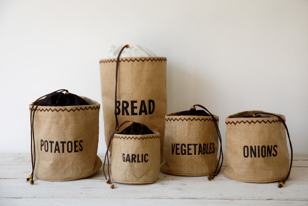 Natural Elements Hessian Garlic Storage Bag