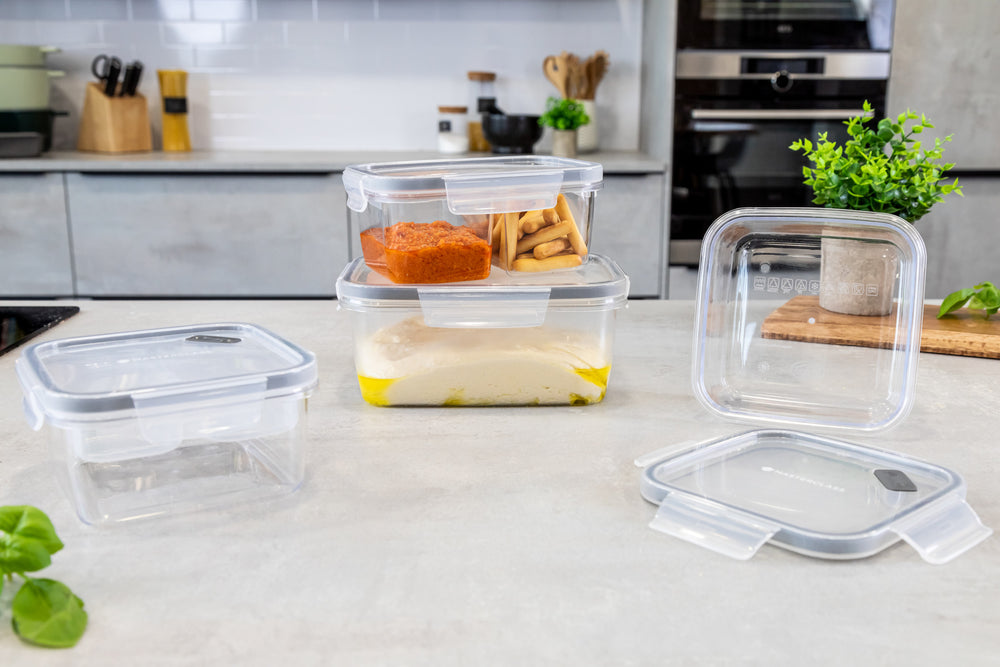 MasterClass Eco Snap Divided Lunch Box - 800 ml