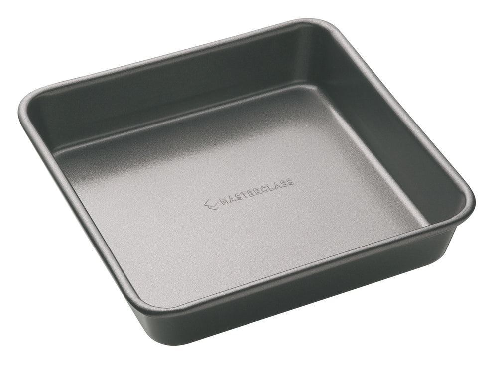 MasterClass Set of Non-Stick Large Roasting Pan 39x28x7cm, Baking Tray 39x27x2cm, Bake Pan Square 23x23x4cm