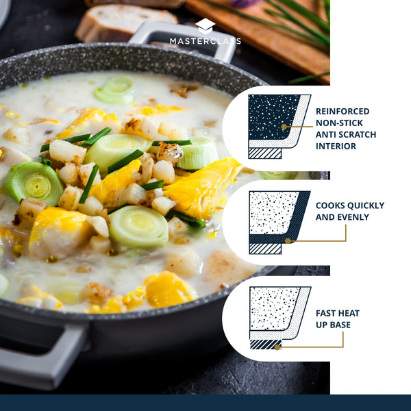 MasterClass Shallow 4 Litre Casserole Dish with Lid - Ombre Grey image 8