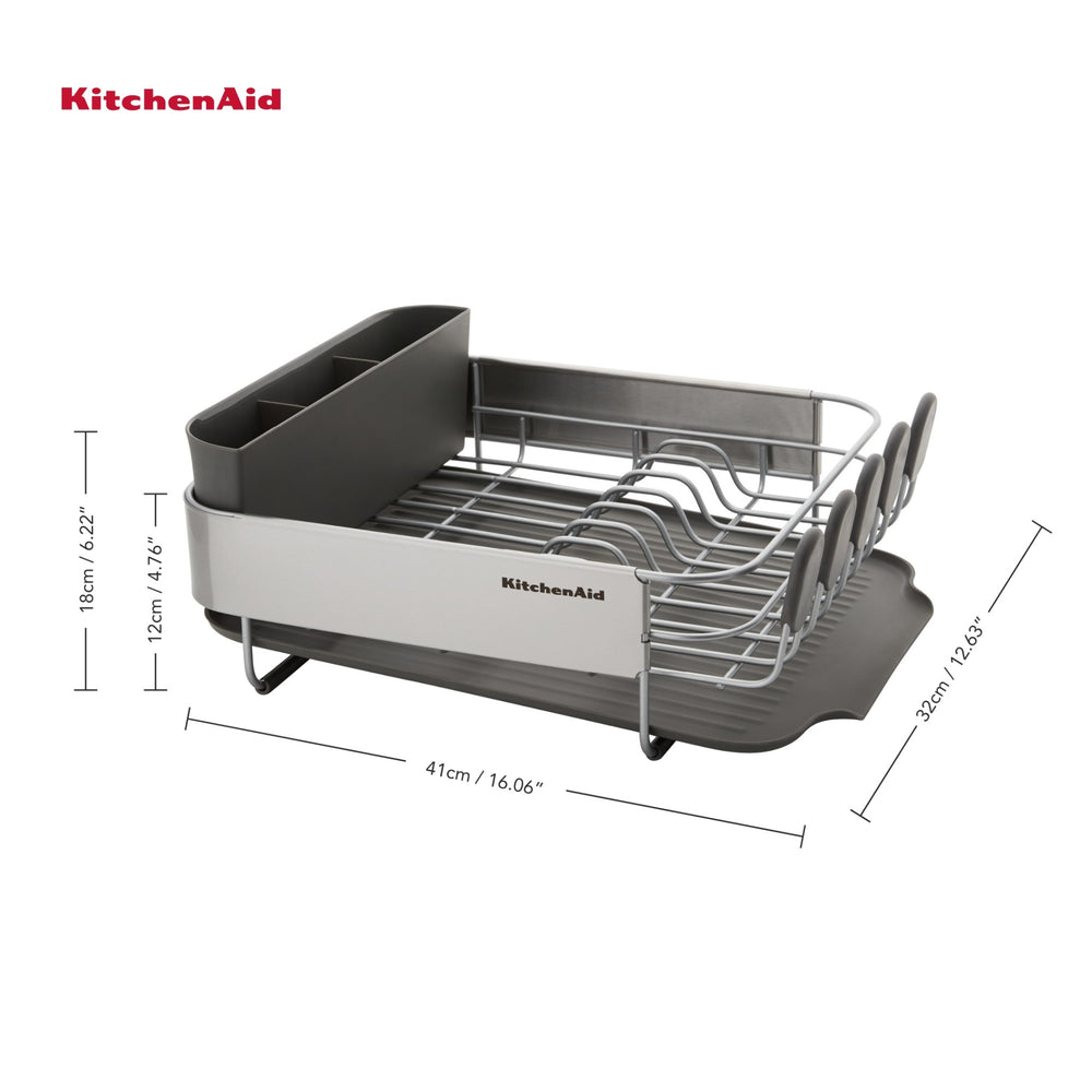 KitchenAid 3pc Sink Set with Dish Drying Rack, Board and Sink Mat