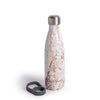 S'well 2pc Travel Bottle Set with Stainless Steel Water Bottle, 500ml, Calacatta Gold and Grey Bottle Handle image 1