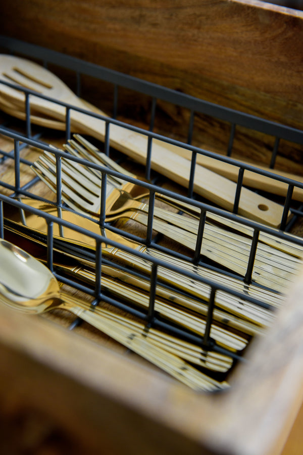 KitchenCraft Living Nostalgia Cutlery Organiser, Iron image 7