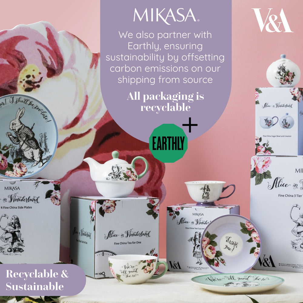 Mikasa and the V&A Alice In Wonderland Bone China Mini Teapot, 400ml
