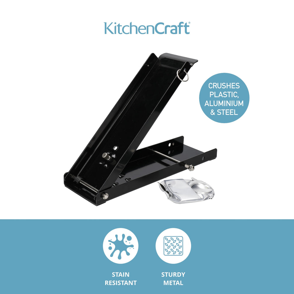 KitchenCraft Floor Standing Foot Operated Can Crusher