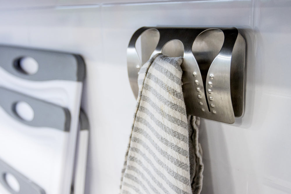 MasterClass Stainless Steel Triple Towel Holder
