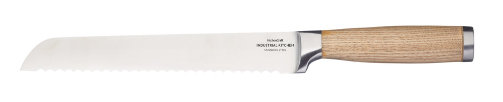 Industrial Kitchen 5-Piece Stainless Steel Knife Set and Knife Block