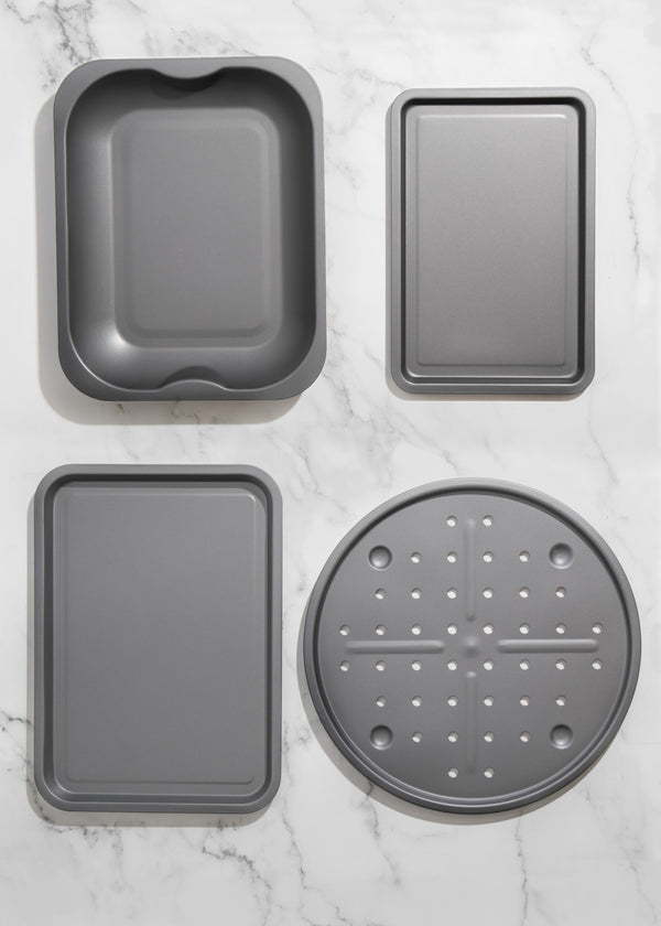 KitchenCraft 4-Piece Non-Stick Pizza and Roasting Tin Set image 6