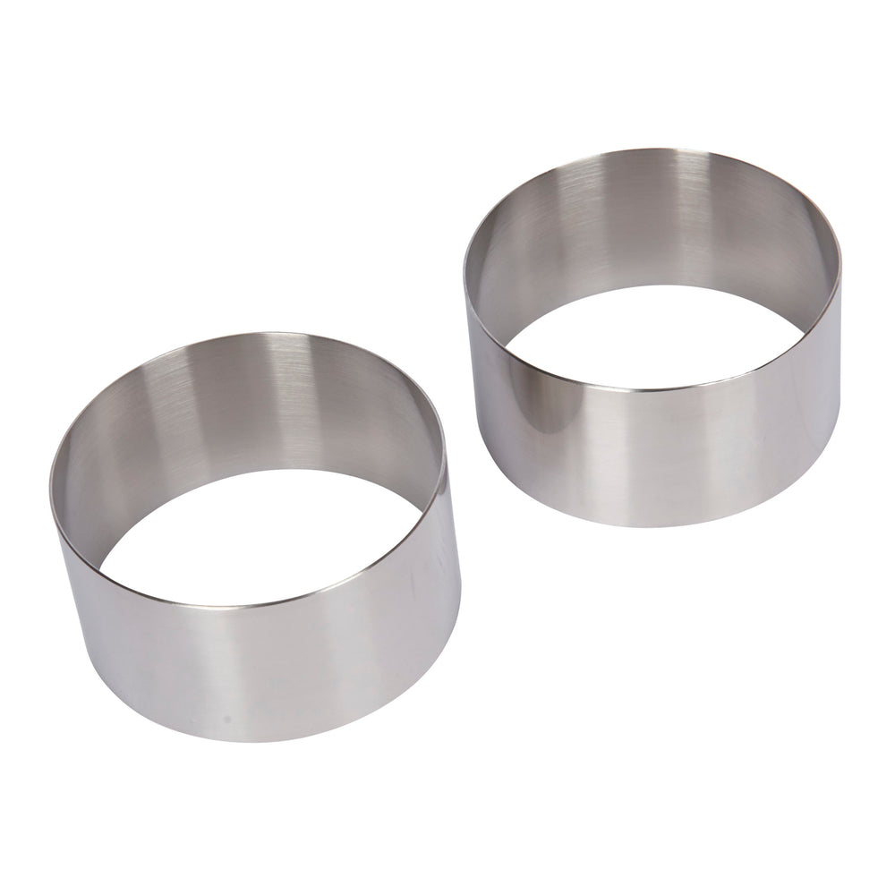 KitchenCraft Set of Two Stainless Steel Cooking Rings