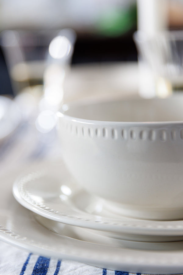 Mikasa Cranborne Stoneware Cereal Bowls, Set of 4, 15cm, Cream image 5