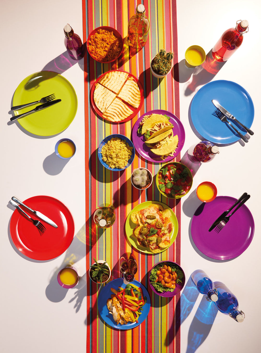 Colourworks Set of 4 Melamine Salad Plates