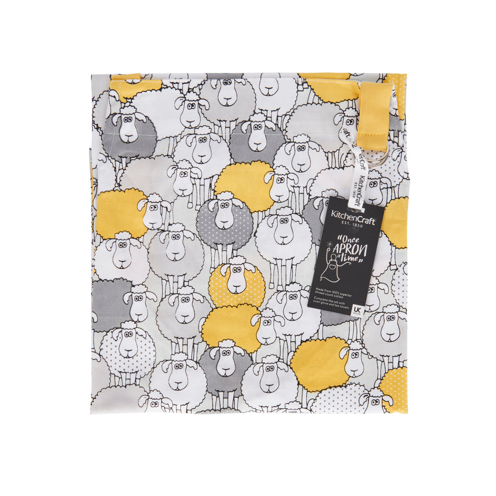 KitchenCraft Yellow Sheep Apron