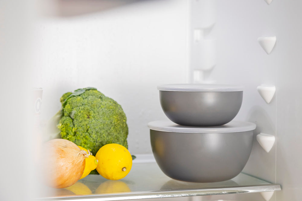 KitchenAid 4pc Meal Prep Bowls Set with Lids - Charcoal Grey