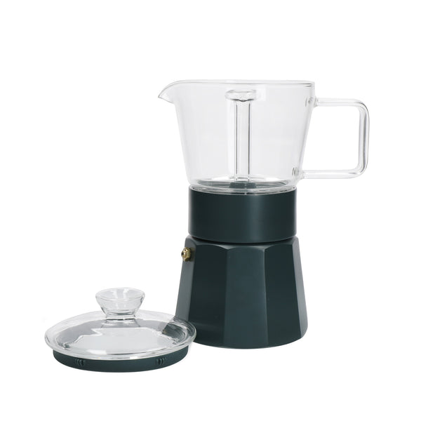 La Cafetière Verona Glass Espresso Maker - 6 Cup, Green image 9