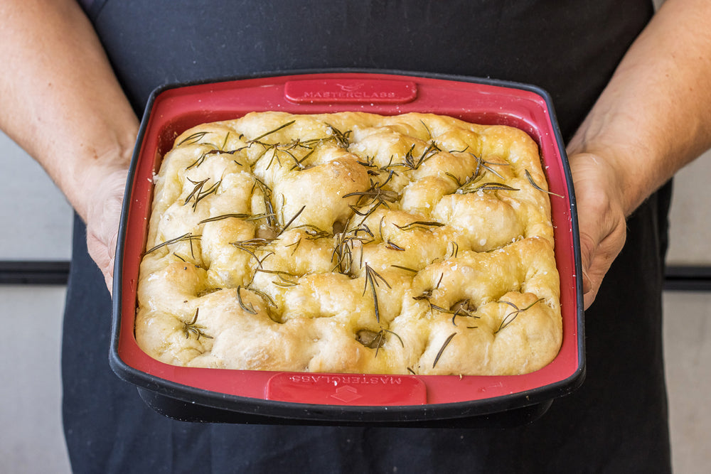 MasterClass Smart Silicone Square Flexible Bake Pan, 23cm