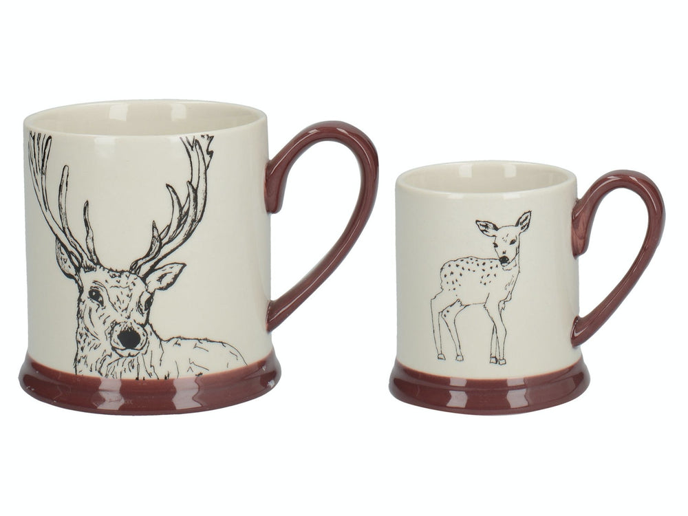 Creative Tops Into The Wild Set with Two Sets of Mugs - Deer & Fox