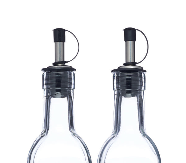 KitchenCraft World of Flavours Italian Set of 2 Glass Oil and Vinegar Bottles image 3
