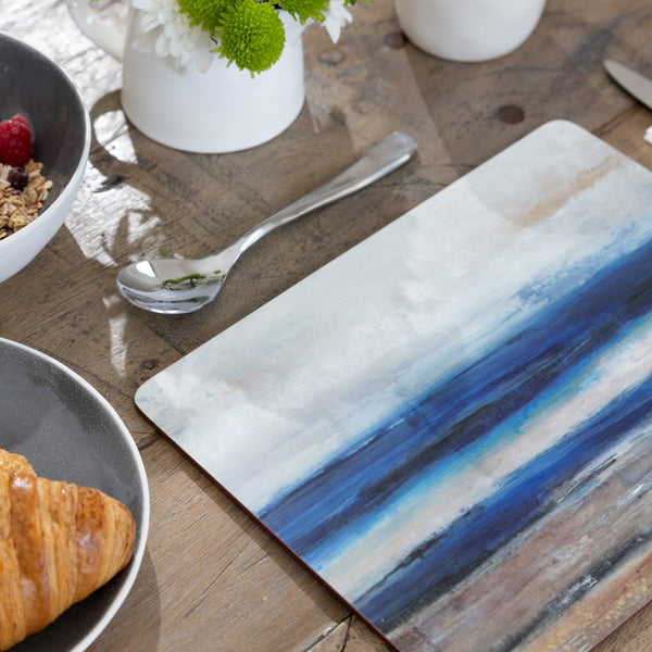 Creative Tops Blue Abstract Pack Of 4 Large Premium Placemats image 7