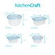 KitchenCraft BPA-Free Plastic Meal Prep Container Set, 50 Pieces