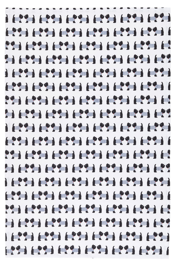 KitchenCraft Set of 2 Westie Tea Towels image 3