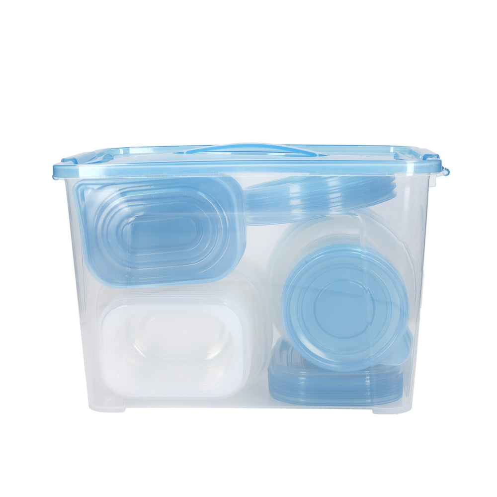 KitchenCraft BPA-Free Plastic Meal Prep Container Set, 50 Pieces