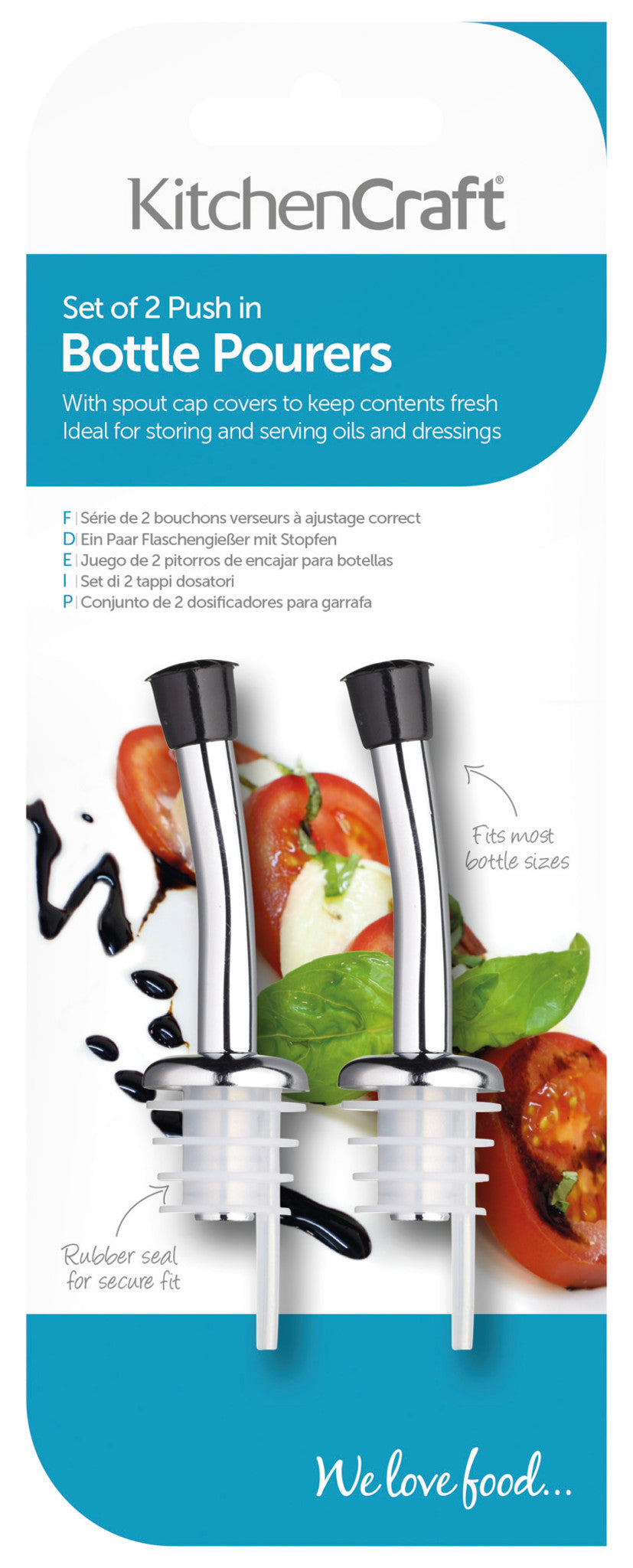 KitchenCraft Set of Two Bottle Pourer Spouts