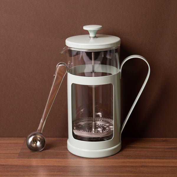 2pc Cafetière Set with Mint Green Monaco 8-Cup Cafetière and Stainless Steel Coffee Measuring Spoon image 2