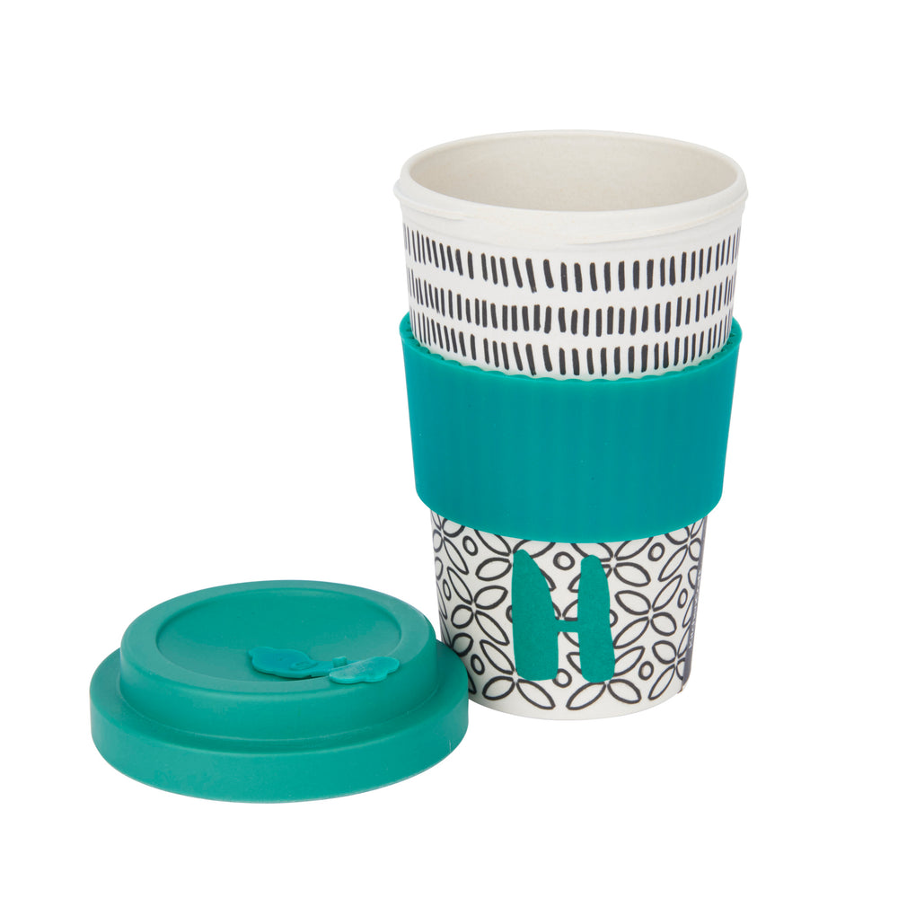 KitchenCraft 410ml Bamboo A to Z Letter 