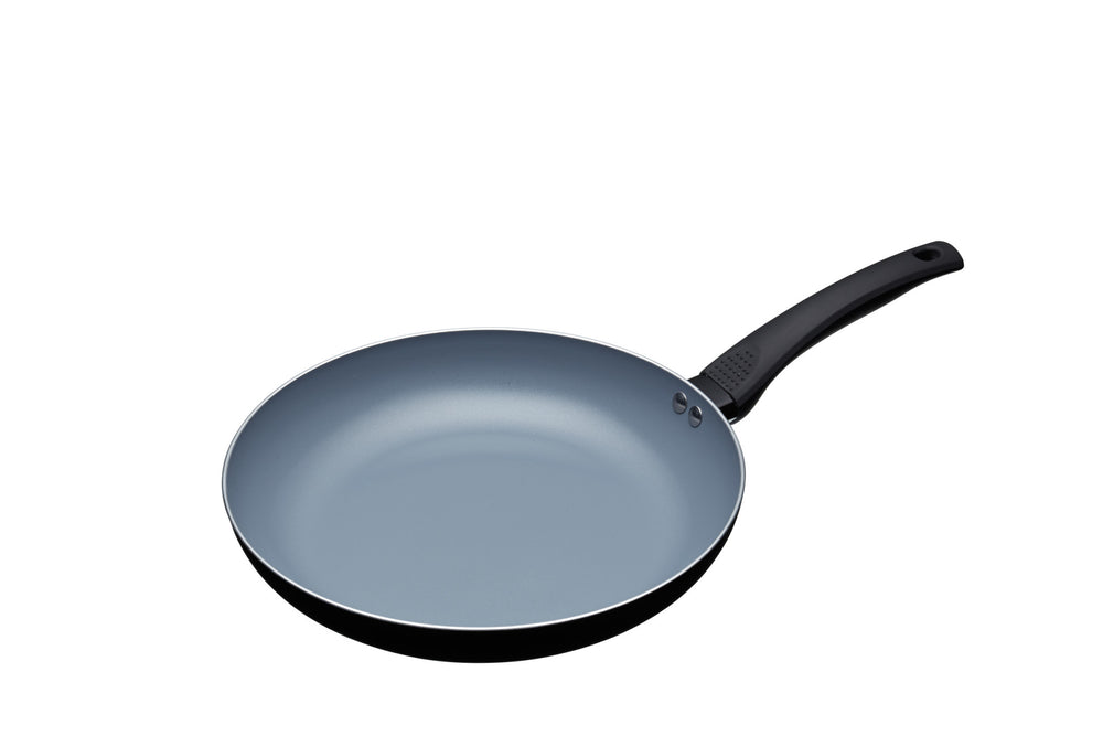 3pc Ceramic Non-Stick Eco Frying Pan Set with 3x Induction-Safe Frying Pans, 24cm, 26cm and 28cm