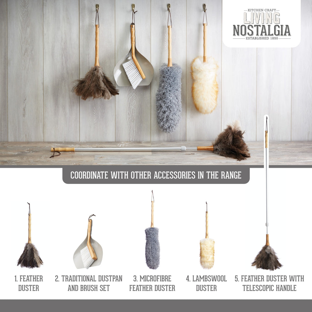 Living Nostalgia Tabletop Dustpan & Brush