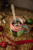 10pc Hot Chocolate Mug Set with Chocolate Stirrer Mould and Decorating Ribbon