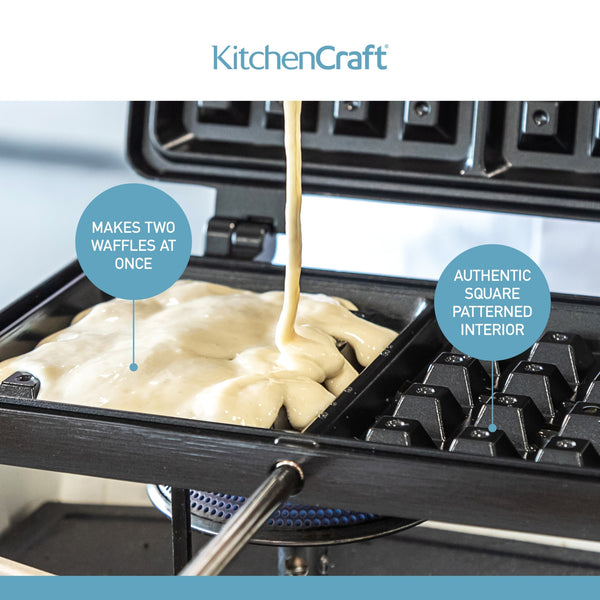 KitchenCraft Non Stick Waffle Maker image 12