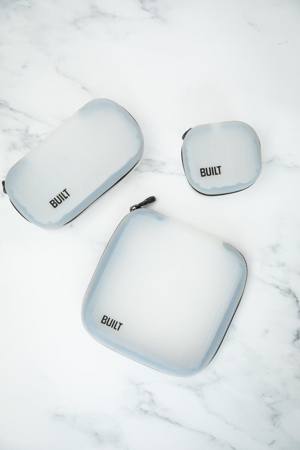 BUILT Silicone Bag with Zip for Snacks, Pencils and More, 16 x 9cm BPA-Free Reusable Storage Pouch