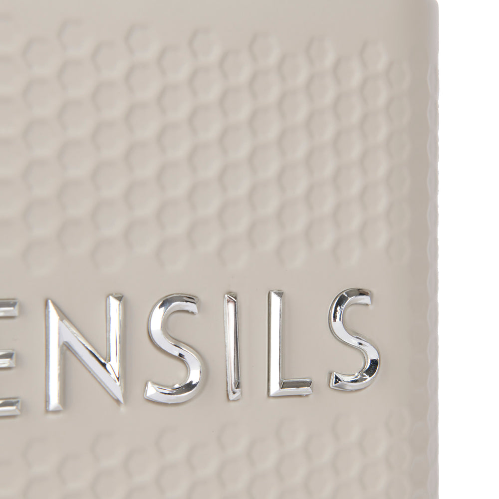 KitchenCraft Lovello Textured Latte Cream Utensil Holder