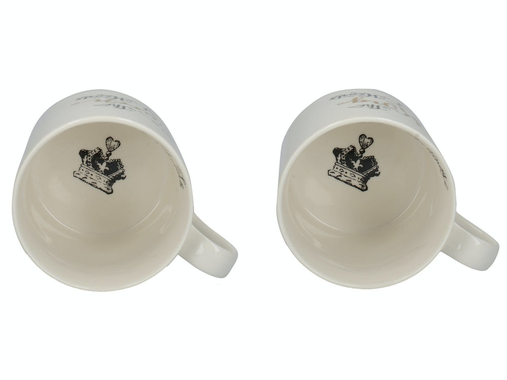 Victoria And Albert Alice In Wonderland Set of 2 His And Hers Can Mugs