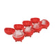 Colourworks Sphere Ice Cube Moulds in Gift Box, LFGB-Grade Silicone - Red