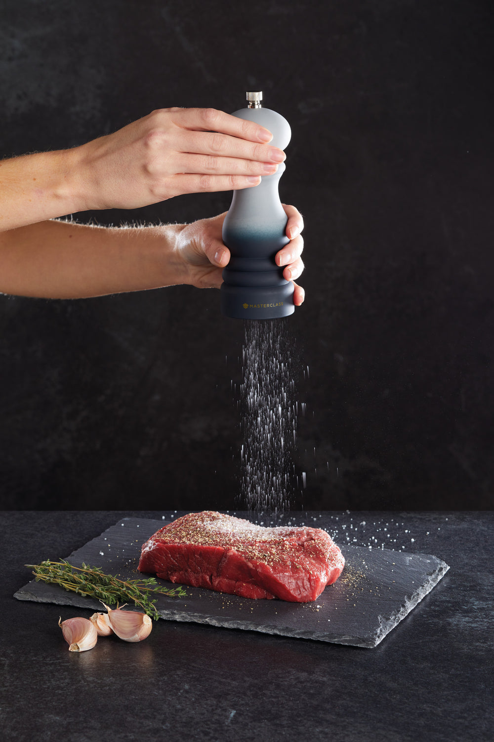 MasterClass Salt or Pepper Mill (17cm) - Grey Ombre