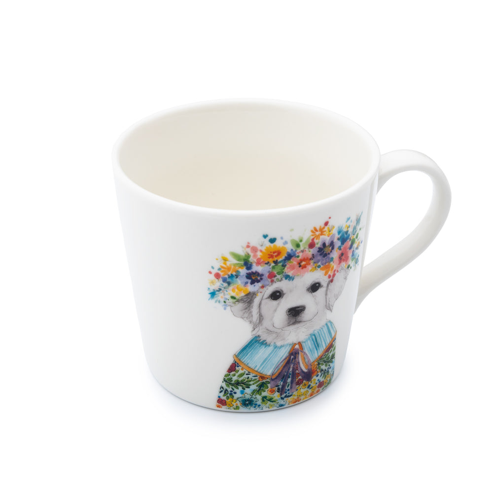 Mikasa Tipperleyhill Puppy Fine China Mug,13 x 9 x 9CM, 380ML