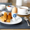 KitchenCraft Traditional Blue Hen Porcelain Egg Cup image 2