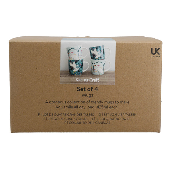 KitchenCraft Exotic Bird Mugs - Set of 4 image 4