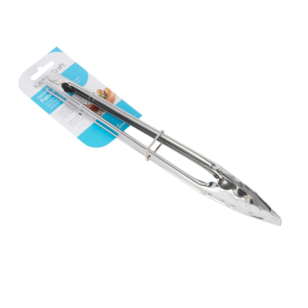 KitchenCraft Standard Stainless Steel 30cm Food Tongs